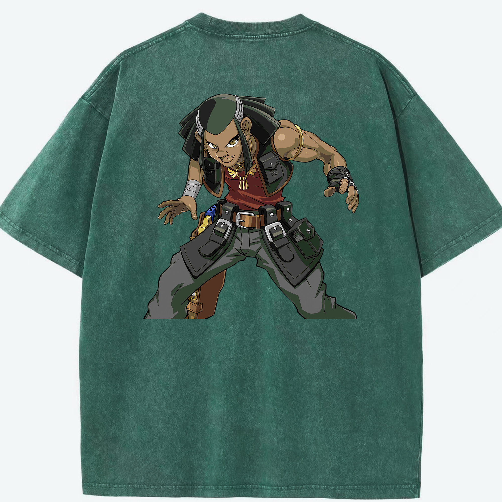 （画像用） 遊☆戯☆王 Yu-Gi-Oh! 綿100% ヴィンテージ風 半袖Tシャツ（背面プリント）